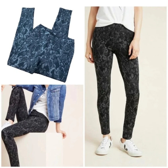 Sanctuary Anthropologie Black Snake Leggings XS - Picture 1 of 8